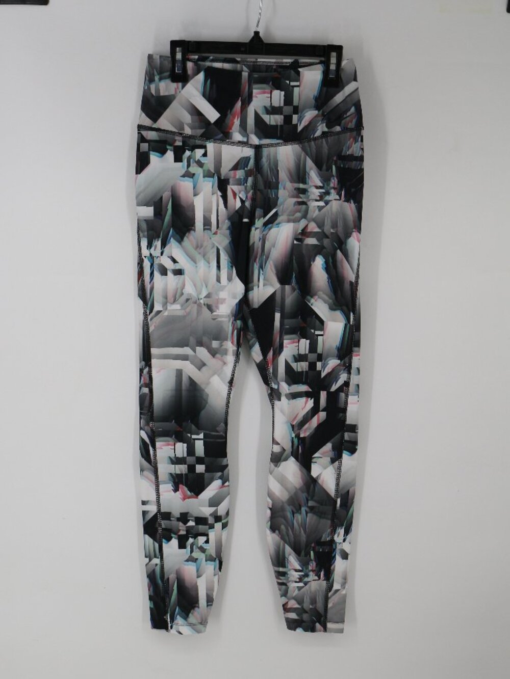 Nike Dri-Fit Running Leggings Womens Medium Reflective Glass Abstract Print Crop